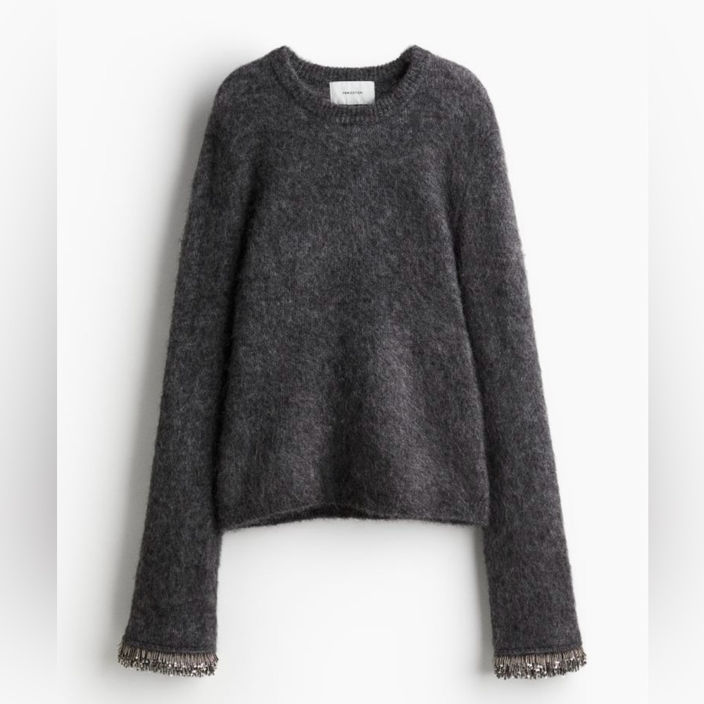 H&M A/W 2024 edition bead detail sweater. Size L